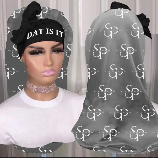 ‘DAT IS IT’ Bonnéts For Braids & Locs