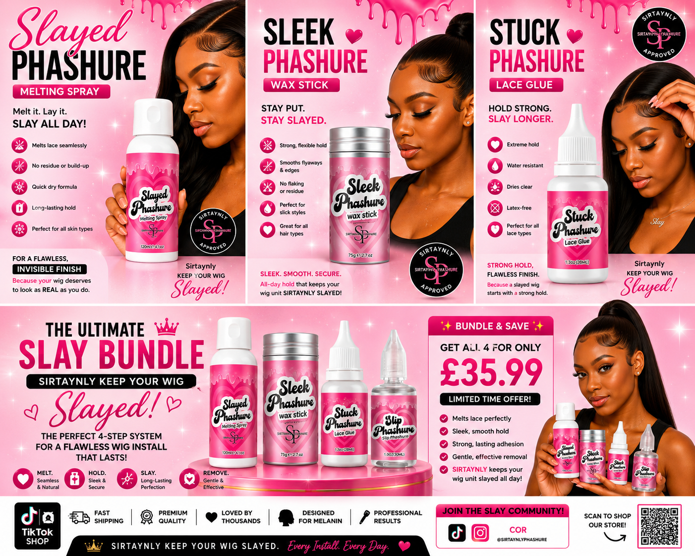 Sirtanly Phlawless Wig Kit